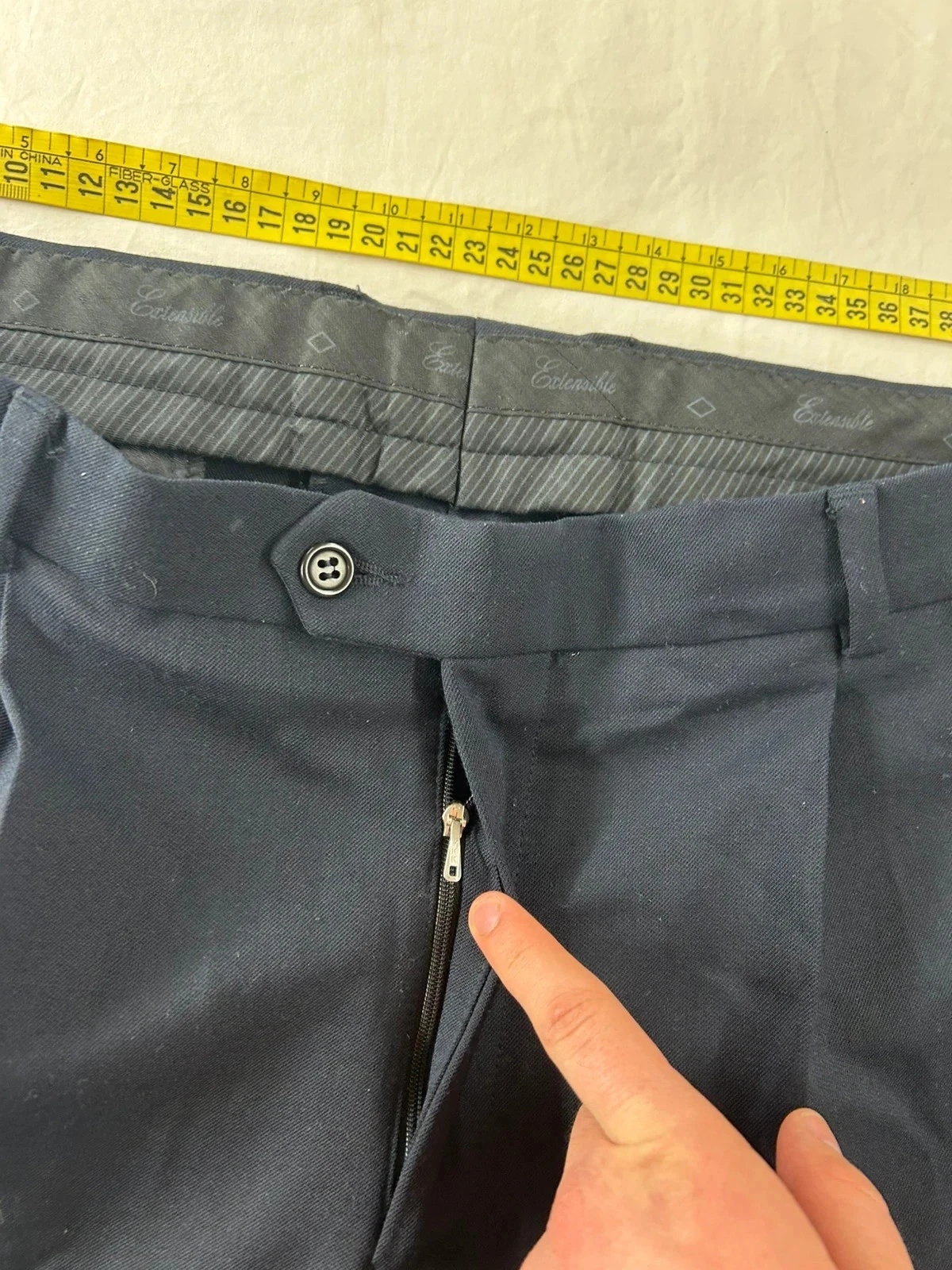 Calça de fato reta canaletto – photo 8